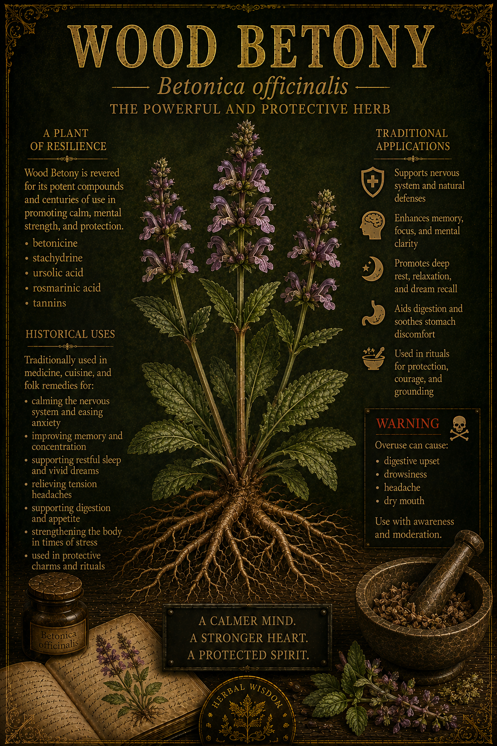 Wood betony medicinal herb
